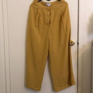 Chriselle joa yellow wide leg pant